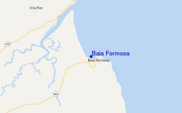 locatiekaart van Baia Formosa