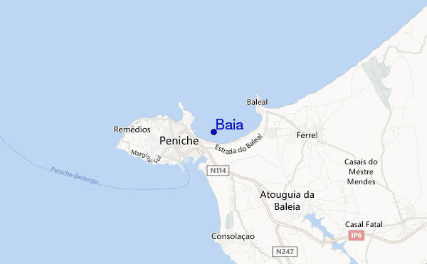 locatiekaart van Baia