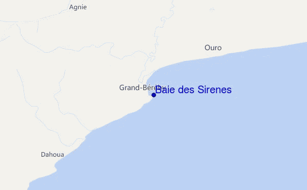 locatiekaart van Baie des Sirènes