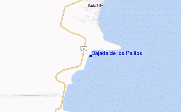 locatiekaart van Bajada de los Palitos