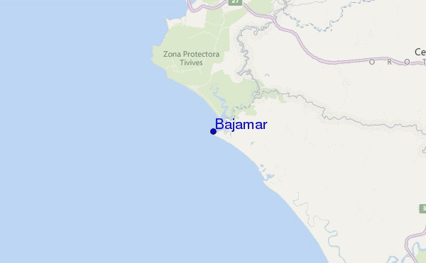 locatiekaart van Bajamar