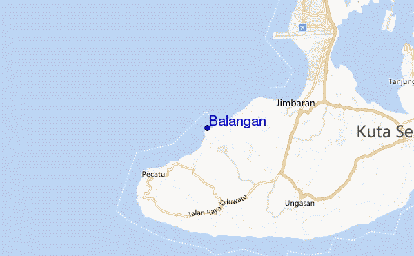 locatiekaart van Balangan