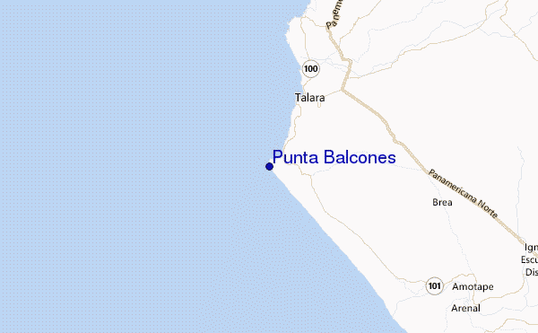 Punta Balcones Location Map