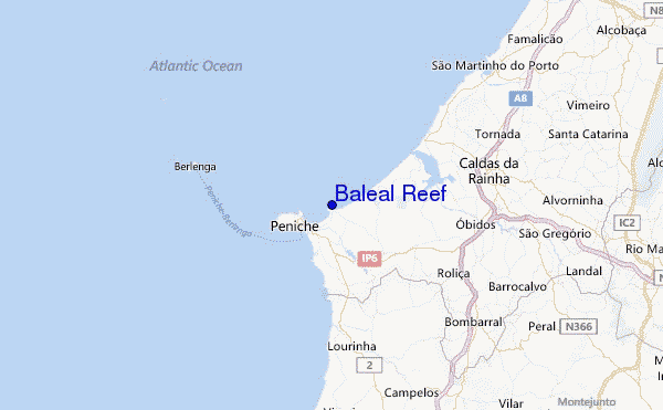 Baleal Reef Location Map