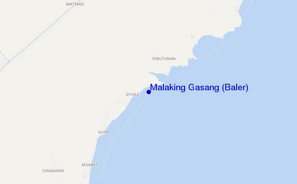 locatiekaart van Malaking Gasang (Baler)