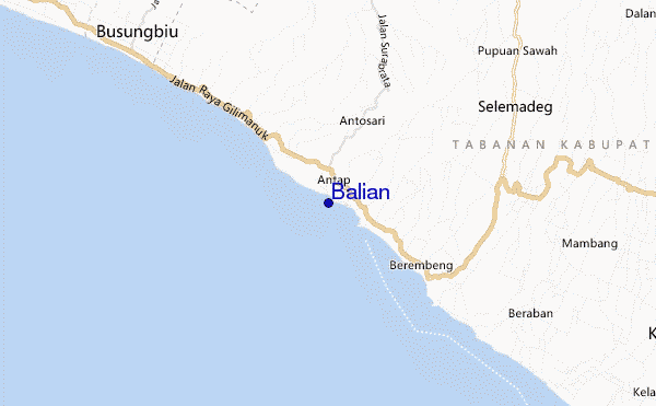 locatiekaart van Balian