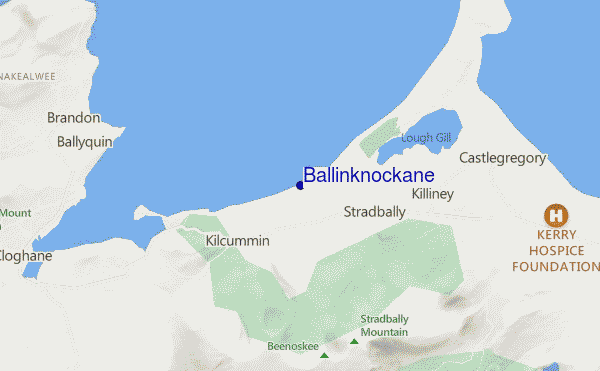 locatiekaart van Ballinknockane