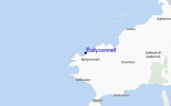 locatiekaart van Ballyconnell