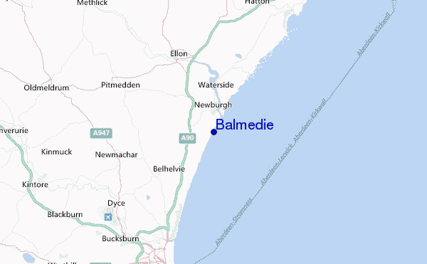Balmedie Location Map