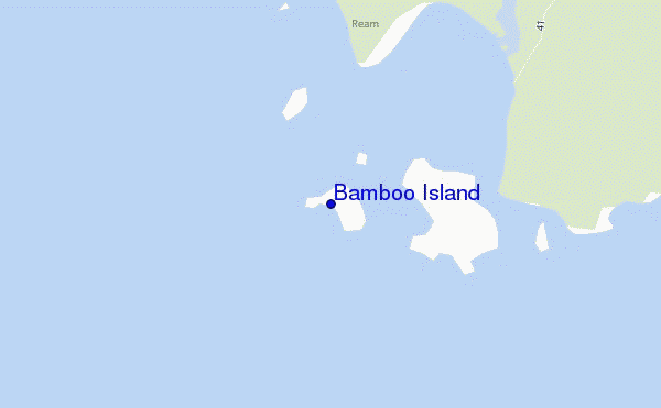 locatiekaart van Bamboo Island
