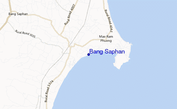 locatiekaart van Bang Saphan
