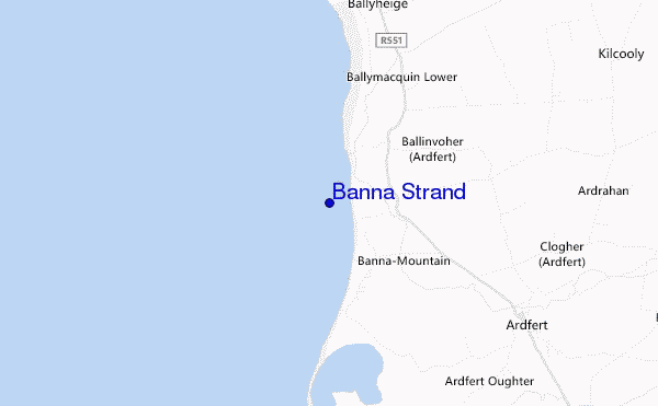 locatiekaart van Banna Strand