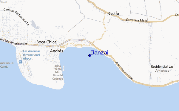 locatiekaart van Banzai