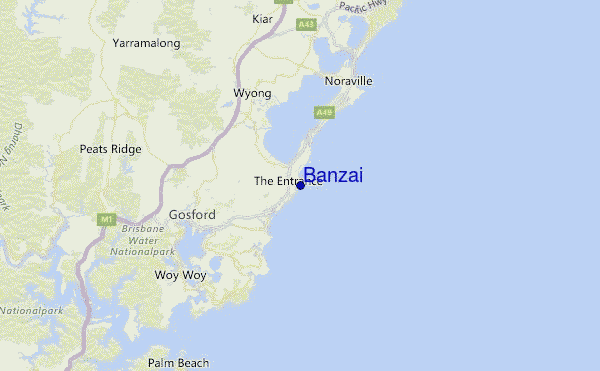 Banzai Location Map