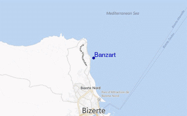 locatiekaart van Banzart