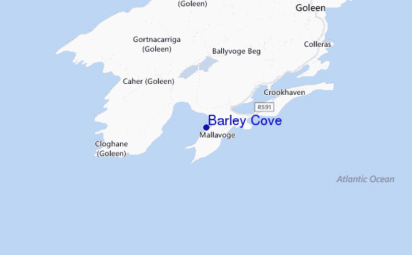 locatiekaart van Barley Cove