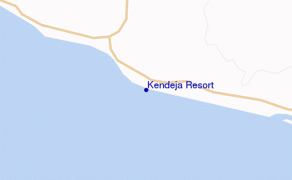 locatiekaart van Kendeja Resort