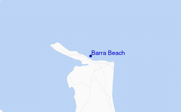 locatiekaart van Barra Beach