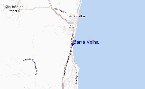 locatiekaart van Barra Velha