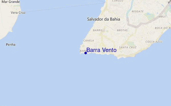 locatiekaart van Barra Vento