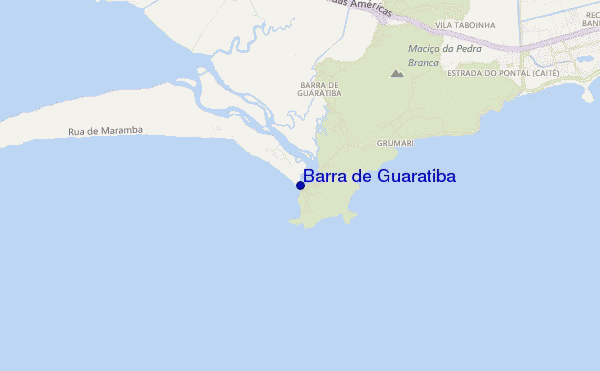 locatiekaart van Barra de Guaratiba