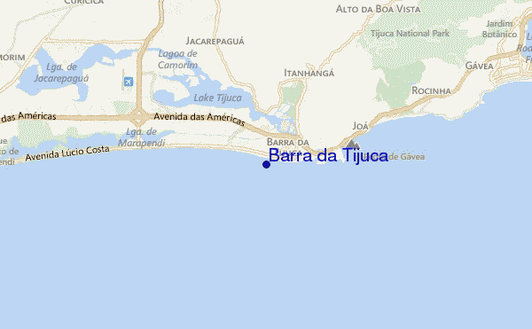 locatiekaart van Barra da Tijuca