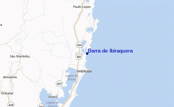 Barra de Ibiraquera Location Map