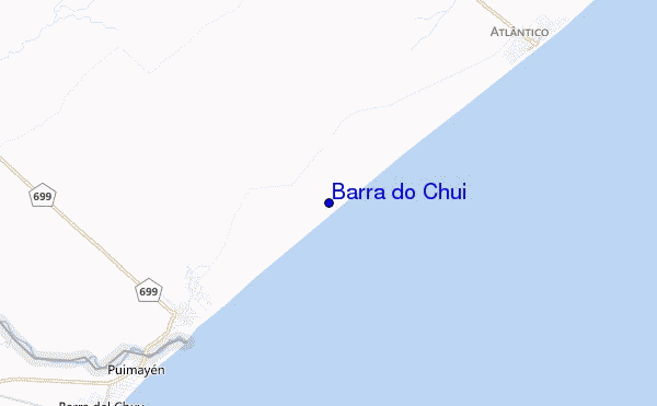locatiekaart van Barra do Chui