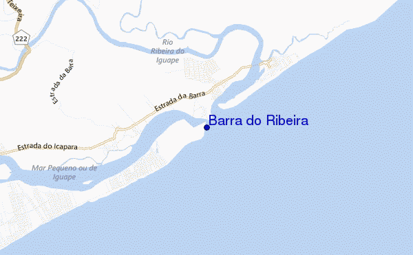 locatiekaart van Barra do Ribeira