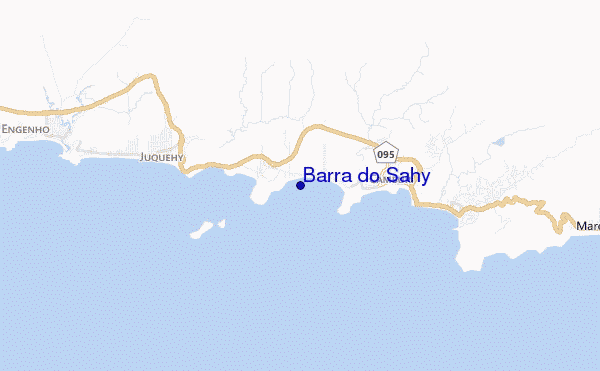 locatiekaart van Barra do Sahy