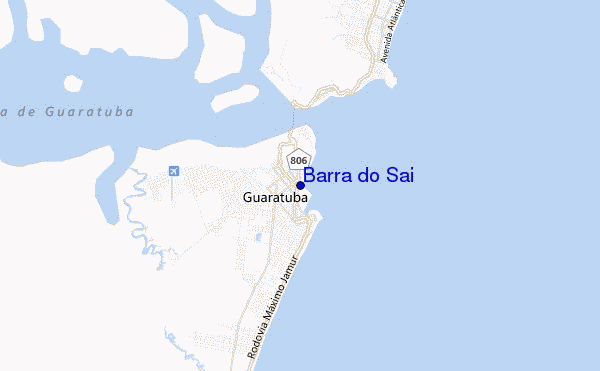 locatiekaart van Barra do Sai