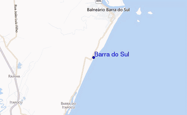 locatiekaart van Barra do Sul