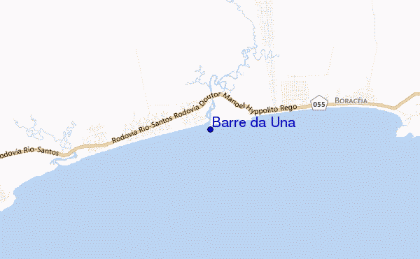 locatiekaart van Barre da Una