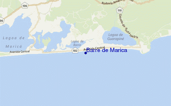 locatiekaart van Barre de Marica
