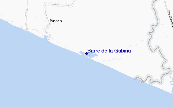 locatiekaart van Barre de la Gabina