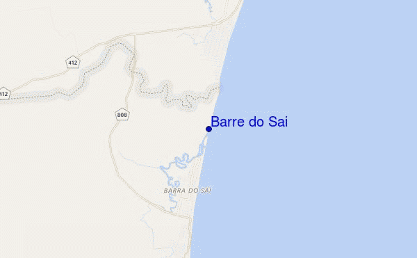 locatiekaart van Barre do Sai