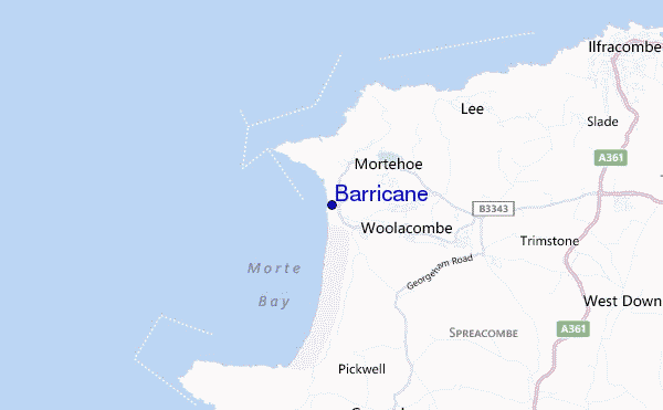 locatiekaart van Barricane
