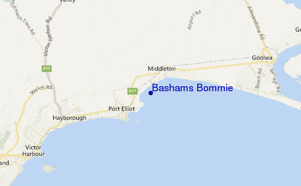 locatiekaart van Bashams Bommie