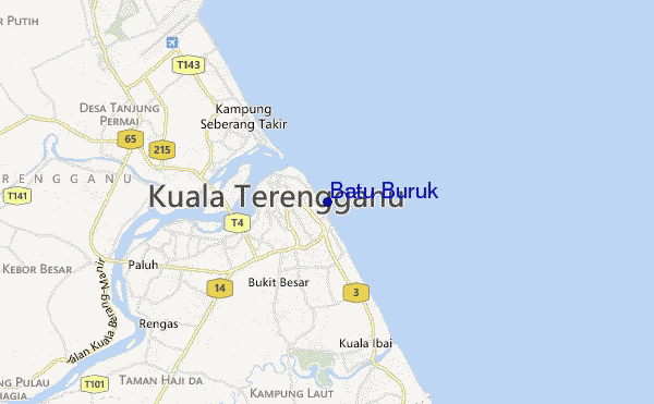 locatiekaart van Batu Buruk