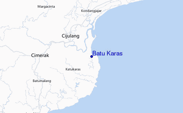 locatiekaart van Batu Karas