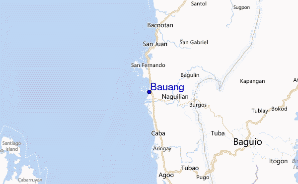 Bauang Location Map