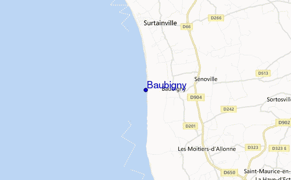 locatiekaart van Baubigny
