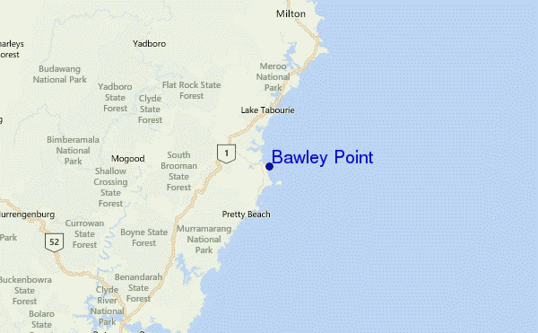 Bawley Point Location Map