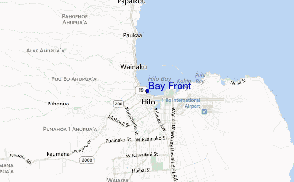 locatiekaart van Bay Front