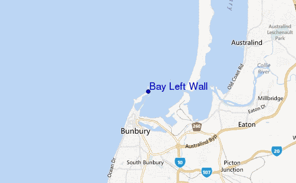 locatiekaart van Bay Left Wall
