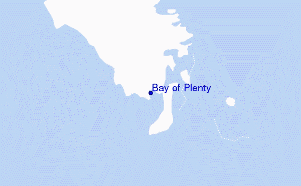 locatiekaart van Bay of Plenty