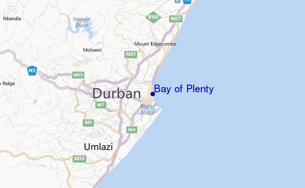 Bay of Plenty Location Map