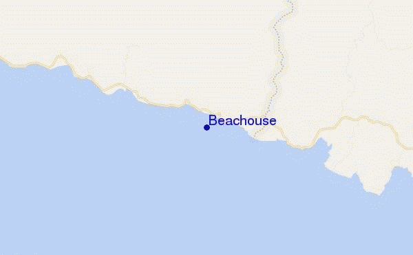 locatiekaart van Beachouse