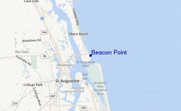 locatiekaart van Beacon Point