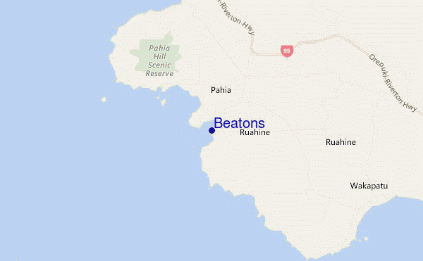 locatiekaart van Beatons
